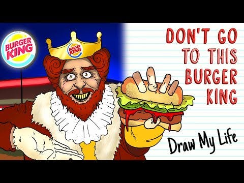 DON'T GO TO THE OLD BURGER KING 🍟 Draw My Life
