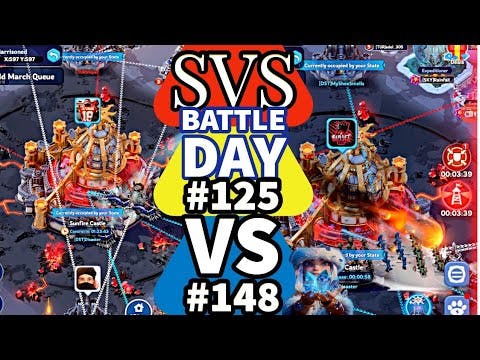 🔴State Vs State Castle 🏰 Battle💥🙀S #125 vs S #148🥶💥 Just Out-classed the Enemies!!Whiteout Survival🌀