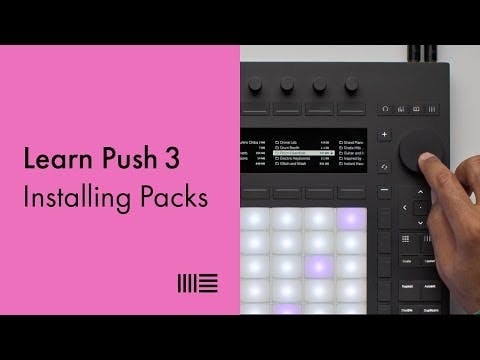 Learn Push 3: Installing Packs