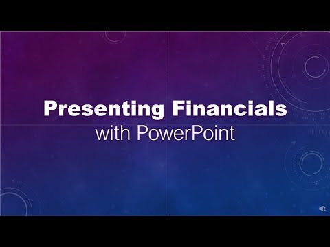 Presenting Financials with PowerPoint