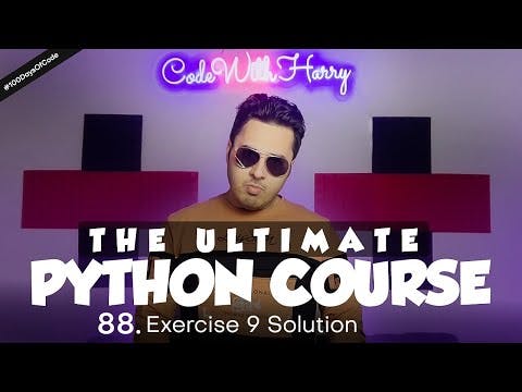 Exercise 9: Solution - Shoutouts to Everyone | Python Tutorial - Day #88