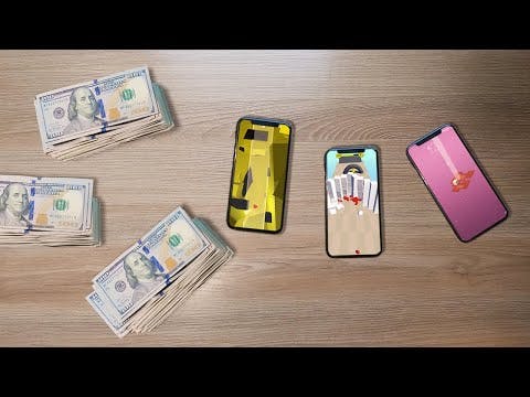 The amount of money I made publishing 3 mobile games