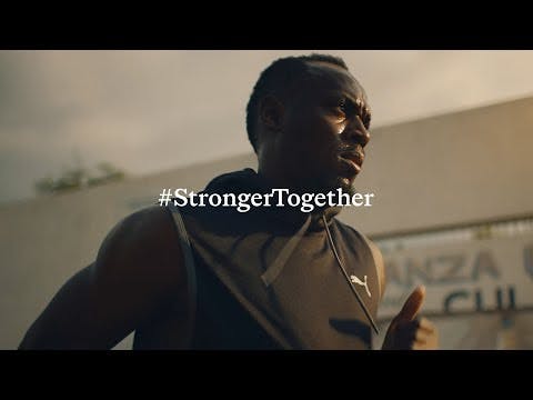 “Run for something bigger than yourself” Usain Bolt | #StrongerTogether