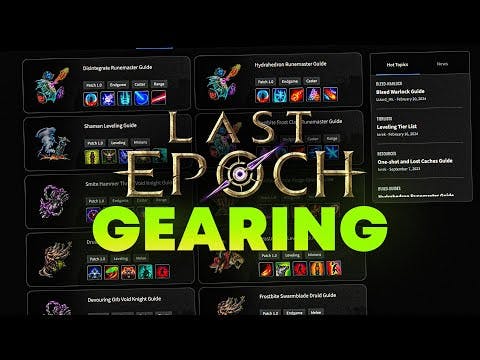 Last Epoch Gear Guide - MUST KNOW for New Players