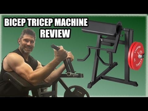 GMWD Bicep Preacher Curl and Tricep Extension Machine Review - Plate Loaded - Home Garage Gym