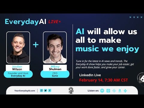 AI will allow us all to make music we enjoy -- An Everyday AI chat w/ Mikey Shulman