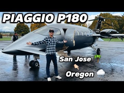 Rainy Arrival into Oregon in the Piaggio P180!