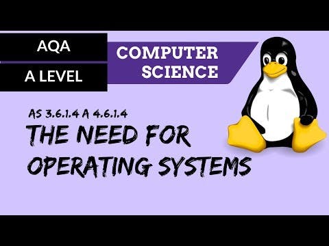 AQA A'Level The need for operating systems