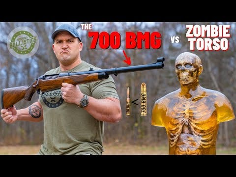 700 BMG Rifle vs Zombie Torso (How Powerful Is 700 BMG ???)