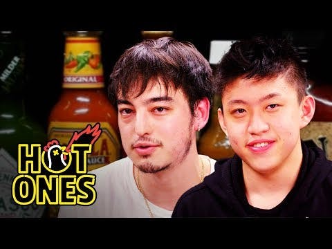 Joji and Rich Brian Play the Newlywed Game While Eating Spicy Wings | Hot Ones