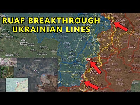 RUAF Breakthrough Ukrainian Lines
