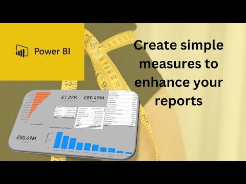 How to create simple measures in Power BI