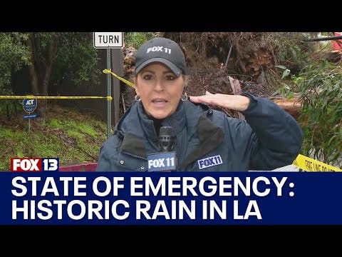 Los Angeles state of emergency: Historic rain, flooding