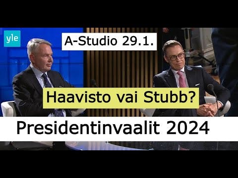 Stubb vai Haavisto? | A-Studio 29.1. | Presidentinvaalit 2024