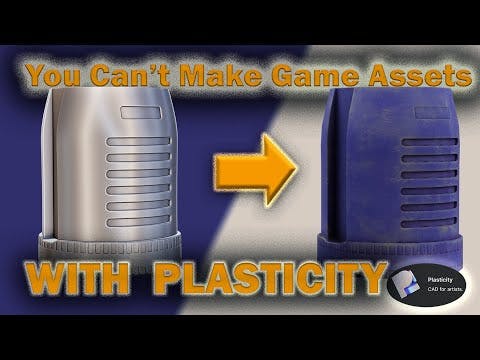 PLASTICITY is JUST for CAD! NOT GAMES. - How to optimize your CAD mesh for game engines