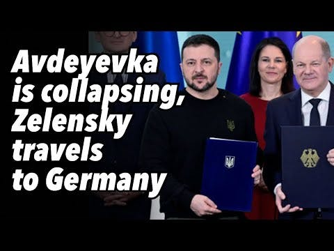 Avdeyevka is collapsing, Zelensky travels to Germany