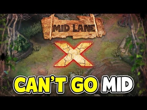 LEAGUE OF LEGENDS BUT MID LANE IS DISABLED (ONLY 2 LANES)