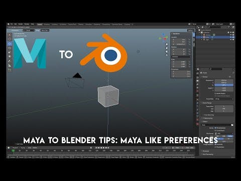 Maya to Blender tips: Change Blender into Maya... Well, the look and feel anyway.