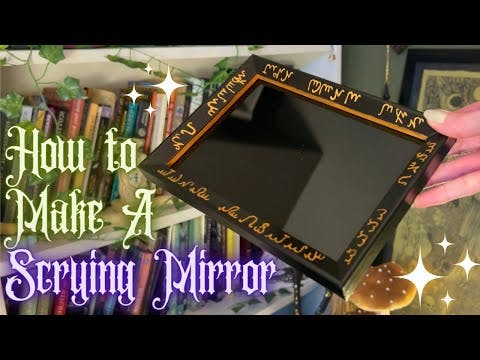 🌛 Making A Scrying Mirror🌜Witchy Crafts
