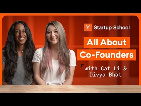 Keys To Successful Co-Founder Relationships | Startup School